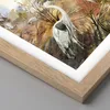Gerahmtes Poster - Rahmen in heller Eiche - Kraniche Vögel Produktbild-Vorschau 2