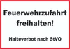 Feuerwehrzufahrt freihalten Halteverbot nach StVO Schild A6 Produktbild-Vorschau 1
