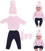Vestiti per bambole maglione pantaloni cappelli sciarpa Anteprima dell’immagine prodotto 7
