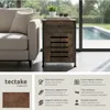 Table de chevet Waterford 40x42x60,5cm - Bois foncé Voir les images du produit 2