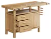 Wiltec Hobelbank 126 x 50 x 84 cm aus Holz, Werkbank bis Produktbild-Vorschau 1