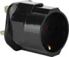 Intirilife 4x Steckdosen Adapter in SCHWARZ – 4er Set UK Produktbild-Vorschau 5
