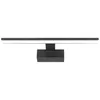 A black LED light fixture with a long, thin light bar mounted on a rectangular base. Náhled obrázku produktu