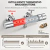 Bateria prysznicowa z termostatem Chromowana bateria Podgląd zdjęcia produktu 2