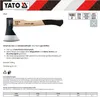 YATO Axt YT-8006 810mm Werkzeugstahl 2.28kg Produktbild-Vorschau 4