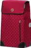 A red shopping trolley with a diamond pattern and black accents. Produktbild-Vorschau