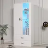 Sweiko 16 Farben LED-beleuchtete Vitrine, 2 Türen, Produktbild-Vorschau 7