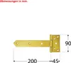torscharnier 200x45x90x35x3,0mm ZB200 Produktbild-Vorschau 2