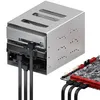 deleyCON 3x 30 cm SATA 3 Kabel Nylon Set 6 Gbit/s Produktbild-Vorschau 5