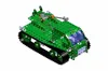 A 3D rendering of a green toy tank made of metal construction pieces. Náhled obrázku produktu