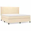 The Living Store Boxspringbett mit Matratze Creme 180x200 Produktbild-Vorschau 3