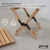osoltus Holz Falthocker 2in1 Camping  Hocker / Produktbild-Vorschau 5