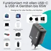Siltcon® GaN USB-C Schnellladegerät 65W – 2x USB-C, USB-A, Produktbild-Vorschau 6