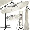 tillvex Zweefparasol Aluminium met LED Solar Ø 300 cm + Productafbeelding-voorbeeld 1