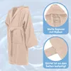 Celodoro Kinder Bademantel mit Kapuze Baumwolle - Beige Produktbild-Vorschau 2