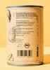 The back of a metal can with nutritional information and product details. Produktbild-Vorschau