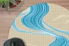 MuchoWow® Mauspad Mousepad Muster - Berg - Fluss 20x20 cm - Produktbild-Vorschau 2