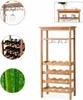 A collage of images showing a wooden wine rack, wine bottles, wine glasses, and bamboo. Náhled obrázku produktu