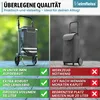 Heimfleiss Einkaufstrolley Grau - Klappbarer Produktbild-Vorschau 2