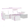 6-tlg. Garten-Sofagarnitur mit Kissen Schwarz Poly Rattan Produktbild-Vorschau 3