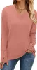 Übergroße Damen-Sweatshirts mit V-Ausschnitt und langen Produktbild-Vorschau 1