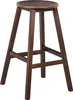 BELIANI Barhocker 2er Set Dunkelbraun Bambusholz 65 cm hoch Produktbild-Vorschau 4