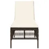 vidaXL Sonnenliege mit Auflage Braun Poly Rattan Produktbild-Vorschau 4