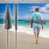 VOUNOT® Sonnenschirm für Balkon, 200 × 125 cm, Knickbarer Produktbild-Vorschau 6