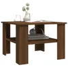vidaXL Stolik kawowy brązowy dąb 60x60x42 cm materiał Podgląd zdjęcia produktu 9