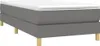 vidaXL Sommier boxspring gris foncé 90x200 cm Tissu Voir les images du produit 1