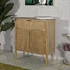 Komoda 80,5 x 82 x 46 cm, borovice, MDF, kov, hnědá Náhled obrázku produktu 19