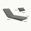 Matelas Transat Premium 190x60 Gris Foncé - Épais 10cm & Produktbild-Vorschau 5