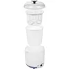 An exploded view of a yogurt maker, showing its individual components stacked vertically against a white background. Anteprima dell’immagine prodotto