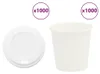 vidaXL Pappbecher mit Deckeln 1000 Stk. 4oz 100ml Produktbild-Vorschau 7