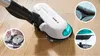 A Bosch cordless vacuum cleaner with a mopping attachment is shown on a wooden floor, with close-up insets illustrating its features. Produktbild-Vorschau