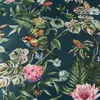A close-up view of a floral and bird pattern on fabric. Náhľad obrázku produktu