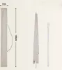 The image shows a folded umbrella, its protective cover, and a pole, all in beige. Produktbild-Vorschau
