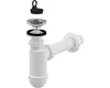 A disassembled sink drain assembly shown against a white background. Produktbild-Vorschau