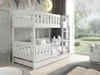 MTJMöbel Etagenbett LILA 160x80cm mit Matratze, Kinderbett Produktbild-Vorschau 1