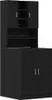vidaXL Mobile lavatrice 2 pezzi effetto rovere nero Anteprima dell’immagine prodotto 1