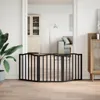 vidaXL Cancelletto pieghevole per cani 3 pezzi nero 150 cm Anteprima dell’immagine prodotto 3