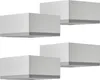 Four identical furniture feet are arranged in a staggered pattern against a white background. Produktbild-Vorschau