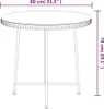 Esstisch Ø80 cm Hartglas und Stahl Produktbild-Vorschau 6