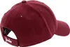 A close-up side view of a burgundy baseball cap. Produktbild-Vorschau