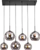 Hängeleuchte Novel Glas Silber Breite 42,5 cm Höhe 150 cm Produktbild-Vorschau 3