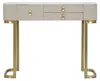Glamoureuze make-up tafel van 100 x 40 x 80 cm met 3 lades Productafbeelding-voorbeeld 2