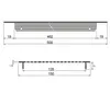 Lüftungsgitter LG-5015 AA - Alu F1 500 x 150 mm Stegblech Produktbild-Vorschau 3