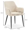 Esszimmerstühle VERONA im 2er Set, Beige - bequeme Produktbild-Vorschau 6