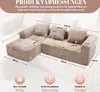 Sofá modular LVHOM de esquina con función de cama, sofá Vista previa de la imagen del producto 7