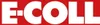 The image shows the brand name "E-COLL" in large white letters on a red background. Produktbild-Vorschau